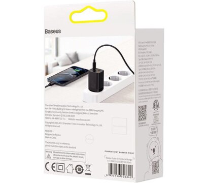 Зображення 6 Зарядний пристрій Baseus Super Si Pro Quick Charger C+U 30W black (CCSUPP-E01)