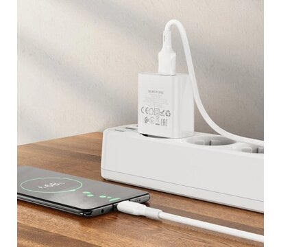 Изображение 6 Зарядное устройство Borofone BA74A Aspirer USB + cable USB to Micro 5P White (6974443388664)