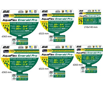 Изображение 2 Шланг садовый 2E AquaFlex Emerald Pro 20 м (2E-GHE12ED20)