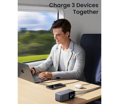 Зображення 2 УМБ Ugreen PB723 20000mAh 130W Nexode Smart Display with Built-in Cable (55365B)