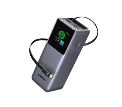 Зображення 2 Батарея мобільна Ugreen PB726 20000mAh 165W with Retractable Cable (55987B)