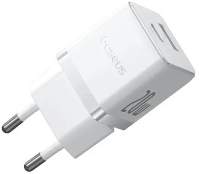 Зображення 2 Зарядний пристрій Baseus Palm Fast Charger 20W White Type-C to Type-C cable (P10111608213-01)