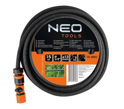Зображення 2 Шланг садовий NEO Tools 1/2" 15м Black (15-880)