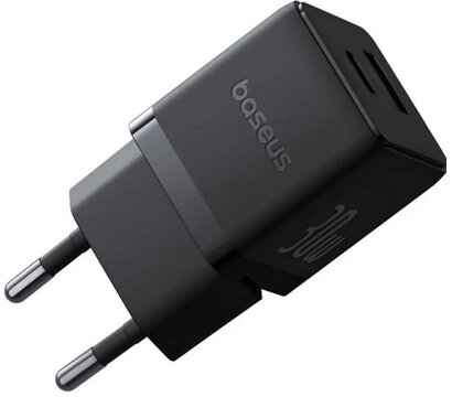 Зображення 2 Зарядний пристрій Baseus Palm Fast Charger 30W EU Cluster Black Mini USB-C cable (P1011160A113-01)
