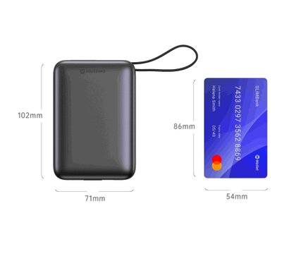 Зображення 3 Батарея мобільна Silssten 20000mAh 22/5W PD QC Silver (8595217490598)