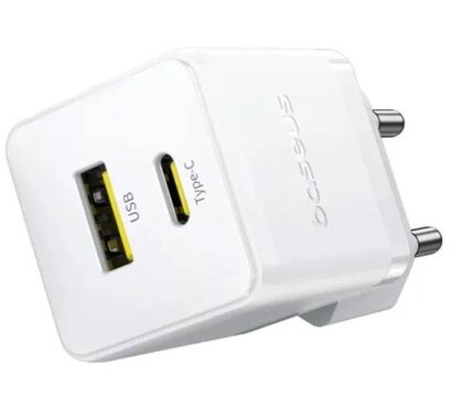 Зображення 3 Зарядний пристрій Baseus Palm Fast Charger 20W White Type-C to Type-C cable (P10111608213-01)