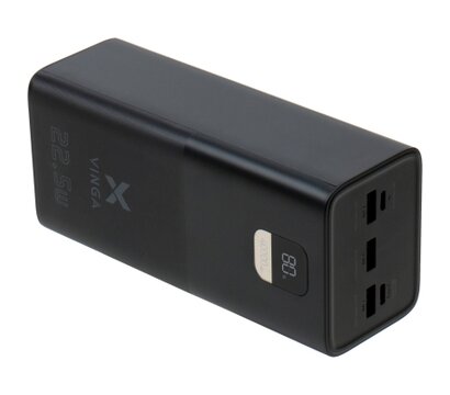 Зображення 4 Батарея мобільна Vinga 40000 mAh 22.5W Display Black (VPBB4022)