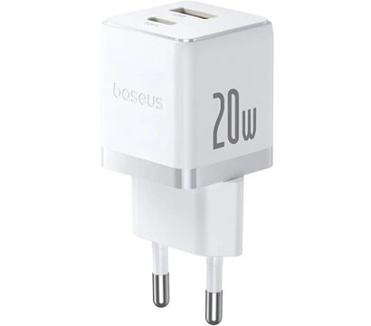 Зображення 4 Зарядний пристрій Baseus Palm Fast Charger 20W White Type-C to Type-C cable (P10111608213-01)