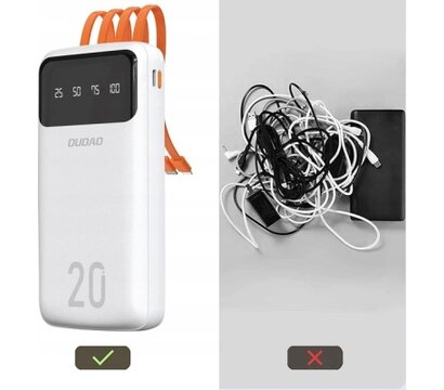 Зображення 4 Батарея мобільна Dudao K6Pro+ 20000mAh 10W 6977196682409)