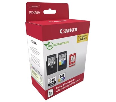 Изображение 2 Картридж для принтеров Canon PG-540 Multipack PG-540/CL-541 BK, Color + GP-501 Glossy Paper (5225B013)