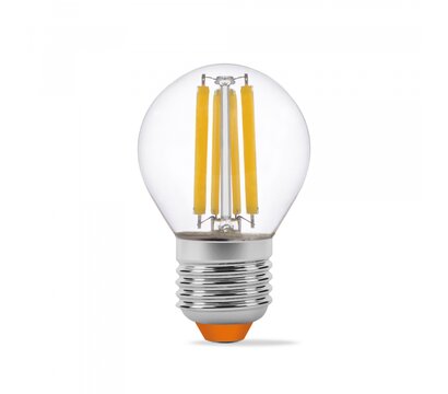 Изображение 2 Светодиодная лампа Videx Filament G45F 6W E27 3000K (VL-G45F-06273) с цоколем Е 27