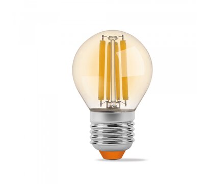 Зображення 2 LED лампочка Videx Filament G45FA 4W E27 2200K (VL-G45FA-04272) на 35 Вт