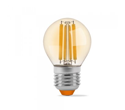 Изображение 2 LED лампа Videx Filament G45FA 6W E27 2200K (VL-G45FA-06272) на
