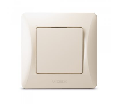 Зображення 2 Вимикач Videx Binera Cream (VF-BNSW1-CR) прихованого монтажа