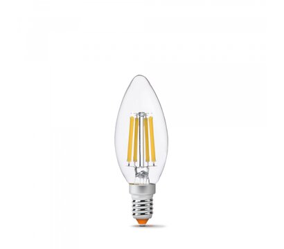 Изображение 2 LED лампа Videx Filament C37F 6W E14 3000K (VL-C37F-06143) на