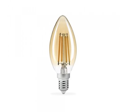 Зображення 2 Світлодіодна LED лампочка Titanum Filament C37 4W E14 2200K (TLFC3704142A)