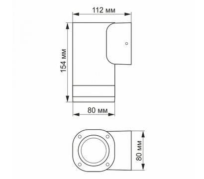 Зображення 3 Світлодіодний LED світильник Videx AR071G IP54 GU10 (VL-AR071G)