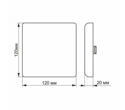 Изображение 3 Светодиодный светильник Videx 15W 4100K (VL-DLFS-154)