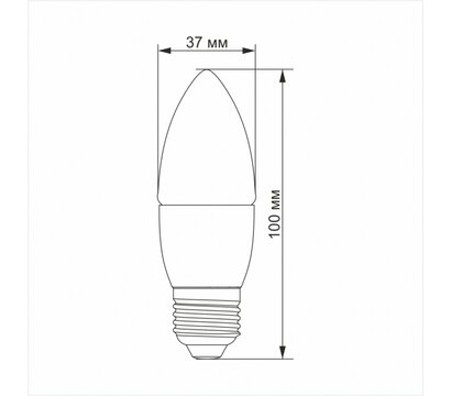 Изображение 3 LED лампа Titanum C37 6W E27 3000K (TLС3706273) на 85 Lm/W