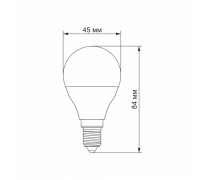 Изображение 3 LED лампа Titanum G45 6W E14 3000K (TLG4506143) на