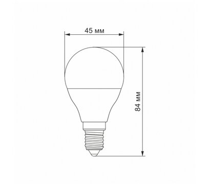 Зображення 3 LED лампочка Titanum G45 6W E14 4100K (TLG4506144) на