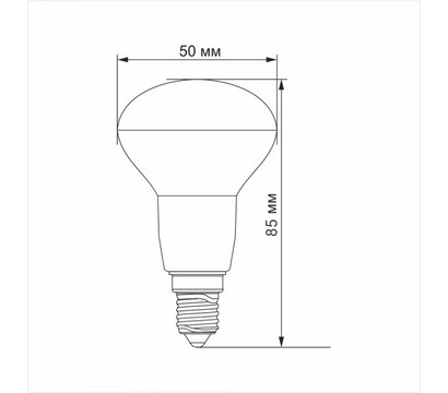 Зображення 3 Світлодіодна лампочка Titanum R50 6W E14 3000K (TLR5006143) з цоколем E 14