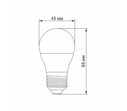 Зображення 3 LED лампочка Videx G45h 4.9W E27 4100K (VL-G45h-49274) на 164 Lm/W