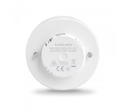 Зображення 3 LED лампочка Videx GX53 10W 4100K 220V (VL-GX53-10534) на 100 Lm/W