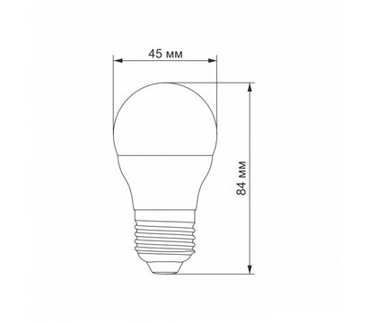 Зображення 3 Світлодіодна LED лампочка Videx G45e 3.5W E27 4100K VL-G45e-35274)