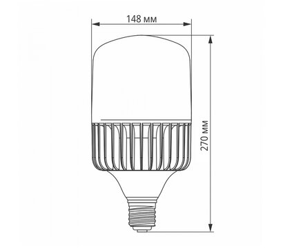 Зображення 3 Світлодіодна лампочка Videx A145 100W E40 5000K (VL-A145-100405) з цоколем E 40