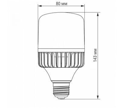 Изображение 3 LED лампа Videx A80 30W E27 5000K (VL-A80-30275) на 90 Lm/W