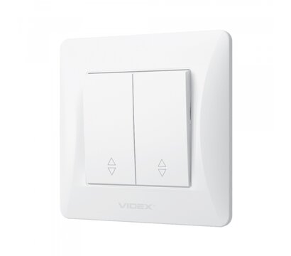 Зображення 3 Вимикач Videx Binera White (VF-BNSW2P-W) Вбудований монтажа