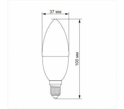 Изображение 3 Светодиодная лампа Titanum C37 6W E14 4100K (TLС3706144) с цоколем E 14