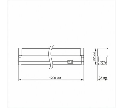 Зображення 4 LED світильник Titanum Т5 20W 1.2М 5000K (TL-T5-20125) на 20 W