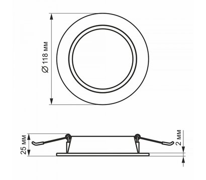 Изображение 4 LED светильник Videx 6W 5000K Back (VL-DLBR-065B)