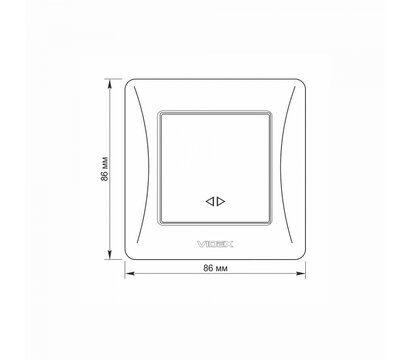 Изображение 5 Выключатель Videx Binera Black Graphite (VF-BNSW1I-BG) без подсветки