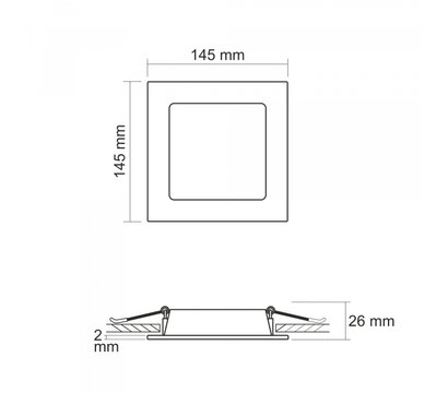 Изображение 5 LED светильник Videx 9W 5000K Back (VL-DLBS-095) на 9 W