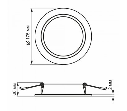Изображение 5 LED светильник Videx 15W 5000K Back (VL-DLBR-155B) Вогнетривкий (до 650°С) поліпропілен V2 + полістир