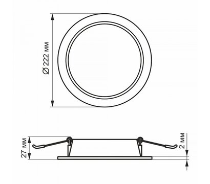 Изображение 5 LED светильник Videx 20W 5000K Back (VL-DLBR-205) на 20 W