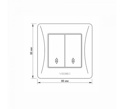Зображення 5 Вимикач Videx Binera Silver Silk (VF-BNSW2P-SS) прихованого монтажа