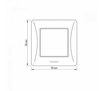 Зображення 5 Вимикач Videx Binera White (VF-BNSW1-W) Вбудований монтажа