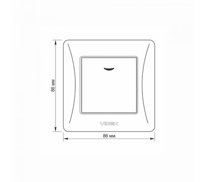 Зображення 5 Вимикач Videx Binera backlight Cream (VF-BNSW1L-CR) одноклавішний-канальний
