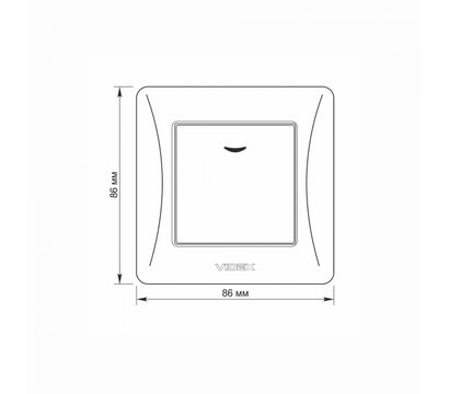 Зображення 5 Вимикач Videx Binera backlight Silver Silk (VF-BNSW1L-SS) з підсвіткою