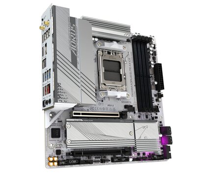 Изображение 2 Материнская плата Gigabyte B650M A Elite AX Ice (sAM5, AMD B650)