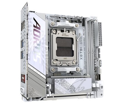 Зображення 2 Материнська плата Gigabyte X870I Aorus Pro Ice (sAM5, AMD X870I)