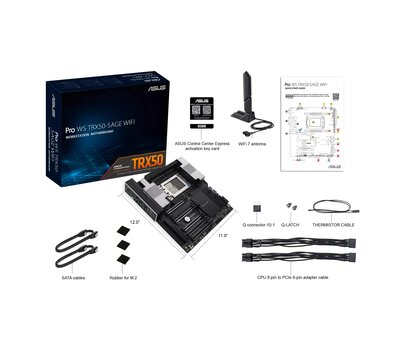 Зображення 2 Материнська плата Asus Pro WS TRX50-Sage WiFi (sTR5, AMD TRX50)