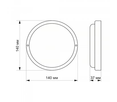 Зображення 3 LED світильник Titanum 12W 6500K (TL-BHR-126) Поліпропілен