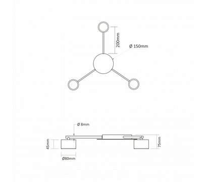 Зображення 4 Світлодіодний світильник Videx for 3xGX53 lamp White (VL-SPF20B-W)