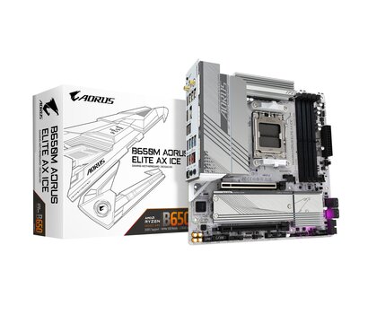 Изображение 6 Материнская плата Gigabyte B650M A Elite AX Ice (sAM5, AMD B650)