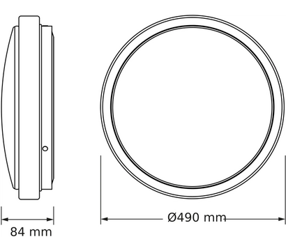 Зображення 2 LED світильник Osram Ceiling Skyne Round 480мм 48Вт, 4000К (4099854664717)